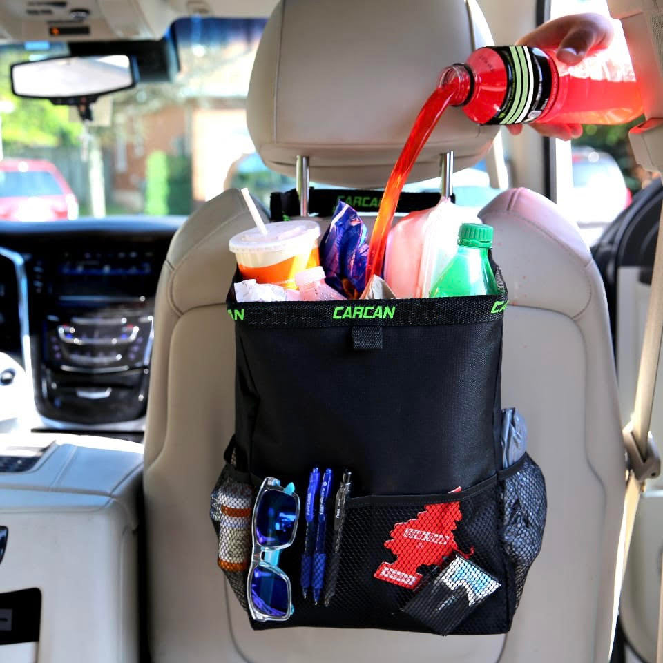 CarCan The Original 2 Million Sold - Billions of Plastic Bags Saved and NO More Litter! 3 in 1 Trash - Storage - Cooler