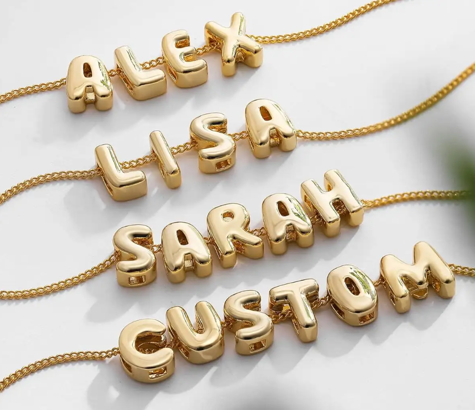 Custom Name Necklace - 18K Gold Plated