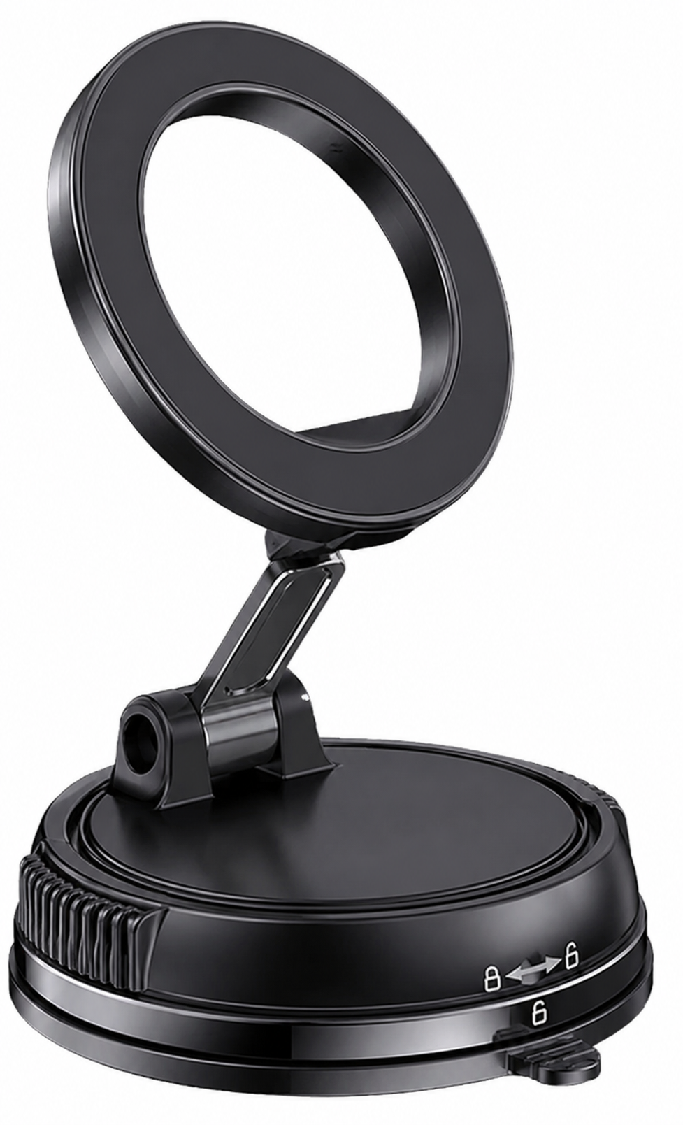 Car Phone Holder MagSafe - Ultra Strong Vacuum Suction Cup - 360° Adjustable & Rotatable MagSafe Phone Mount for Car/Desk/Mirror/Office/Gym/and Universal Use for iPhone, Android & Other Phones