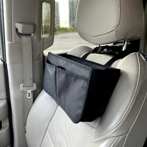 Car Storage Bin with Lid - Multipurpose Storage Box for Car