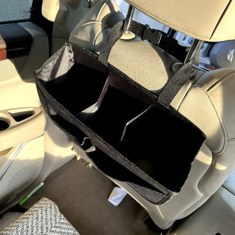 Car Storage Bin with Lid - Multipurpose Storage Box for Car