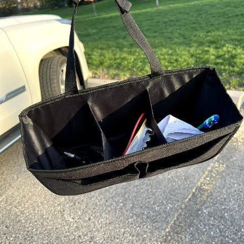 Car Storage Bin with Lid - Multipurpose Storage Box for Car