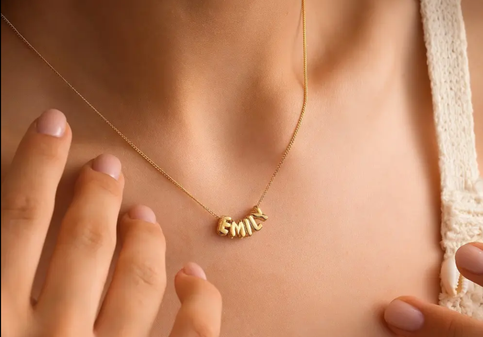 Custom Name Necklace - 18K Gold Plated