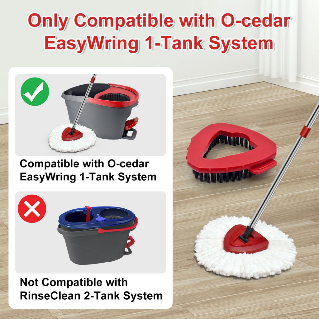 Easywring Microfiber Spin Mop & Bucket Floor Cleaning System + 3 Extra Refills (4 Refills Included)