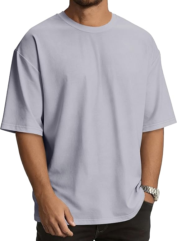 Oversized Tshirts for Men Short Sleeve Vintage Washed Basic Loose Tees 2026