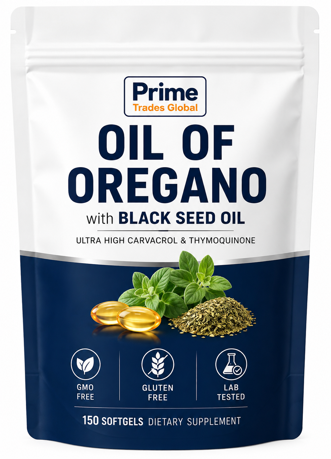 Micro Ingredients Oil of Oregano with Black Seed Oil, 75 Softgels | 2-in-1 Oregano Oil & Black Seed Oil Complex | 4X Strength Carvacrol & Thymoquinone Formula, Plant Based | Non-GMO, No Gluten