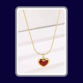 Elegant Heart Pendant Necklace – Waterproof, Durable & Perfect for Gifting. Mothers Day Gift.