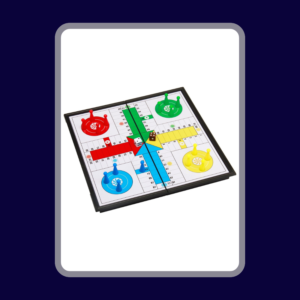 Ludo Go 10" Board Folding Travel Magnetic Ludo Set